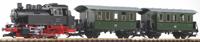 Piko G 37125 G startset stoomlocomotief BR 80 met 2 personenrijtuigen van de DR - thumbnail