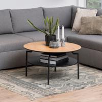 Salontafel Soto - eikenkleur - Ø80 cm - thumbnail