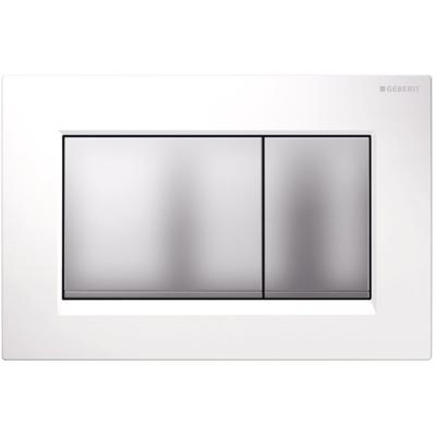 Bedieningsplaat Geberit Sigma-30 Wit Mat Chroom Bedieningsplaat Geberit Sigma-30 Wit Mat Chroom