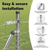 VidaXL Hek met paal zilver 0,8 x 25 m staal - thumbnail