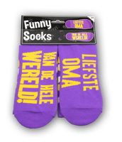 Funny socks - Liefste oma - thumbnail