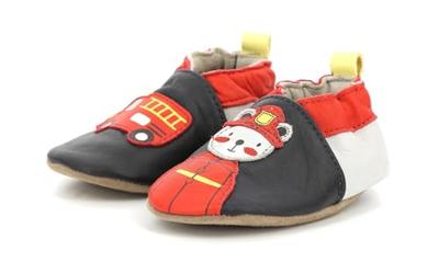 Soepele babyslofjes Fireman 686641-10 ROBEEZ© marineblauw