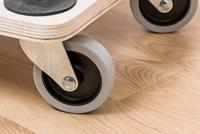Meister Werkzeuge 0821420 Transportroller Hout Laadvermogen (max.): 300 kg 680 mm x 290 mm x 98 mm Aantal rollers 6 - thumbnail