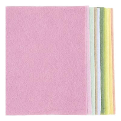 Creativ Company Hobbyvilt, a4, vel 210x297 mm, dikte 2 mm, pastelkleuren, 10 stuk/ 1 doos