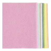 Creativ Company Hobbyvilt, a4, vel 210x297 mm, dikte 2 mm, pastelkleuren, 10 stuk/ 1 doos - thumbnail