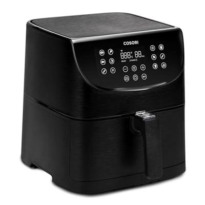 Cosori CS158-AF-RXB Airfryer 5.5 l 1700 W Appbased, Anti-aanbaklaag, Met display, BPA-vrij, Oververhittingsbeveiliging, Timerfunctie Zwart