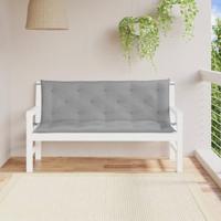 VidaXL Tuinbankkussens 2 st 150x50x7 cm oxford stof grijs - thumbnail