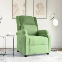 Fauteuil verstelbaar fluweel lichtgroen - thumbnail
