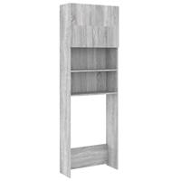 VidaXL Wasmachinekast 64x25,5x190 cm grijs sonoma eikenkleurig - thumbnail