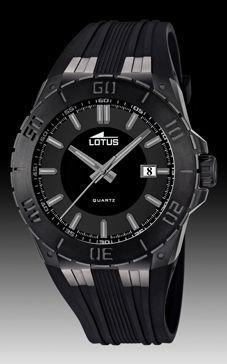 Horlogeband Lotus 15807-1 Kunststof/Plastic Zwart Horlogeband Lotus 15807-1 Kunststof/Plastic Zwart