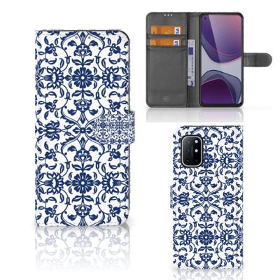 OnePlus 8T Hoesje Flower Blue OnePlus 8T Hoesje Flower Blue