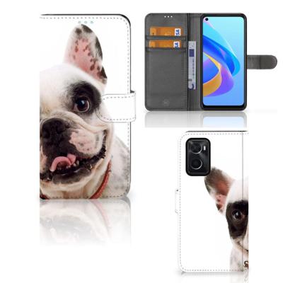 OPPO A76 | A96 | Telefoonhoesje | Met pasjeshouder | Franse Bulldog