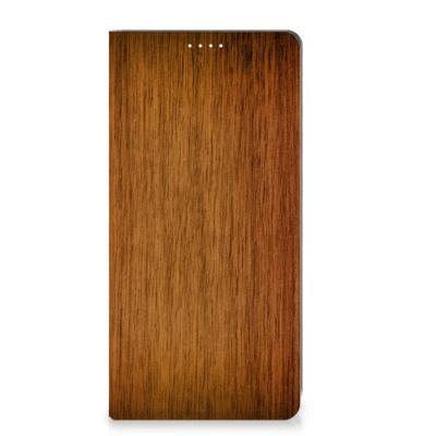 Motorola Moto G73 Book | Wallet Case | Donker Hout Motorola Moto G73 Book | Wallet Case | Donker Hout