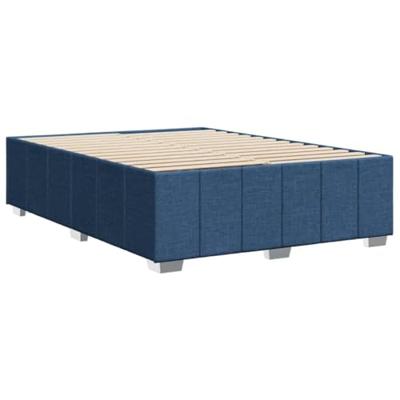 Bedframe zonder matras stof blauw 140x190 cm