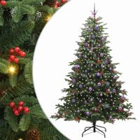 VidaXL Kunstkerstboom groen 240 cm pvc en metaal en plastic - thumbnail