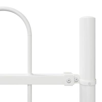 Tuinhek 8 pcs Wit 13,6 x 1 m Poedercoating staal