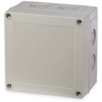 Fibox PCM 125/75 G 6016308 Universele behuizing 130 x 130 x 75 x 75 Polycarbonaat Grijs-wit (RAL 7035) 1 stuk(s) - thumbnail