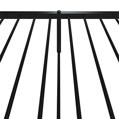 Bedframe met hoofd- en voeteneinde metaal zwart 90x190 cm - thumbnail