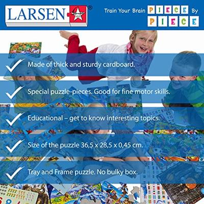 Selecta Larsen legpuzzel dieren - europese bossen, 40st. Selecta Larsen legpuzzel dieren - europese bossen, 40st.