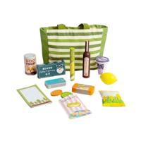 Bigjigs houten boodschappen speelset, 17dlg. - thumbnail