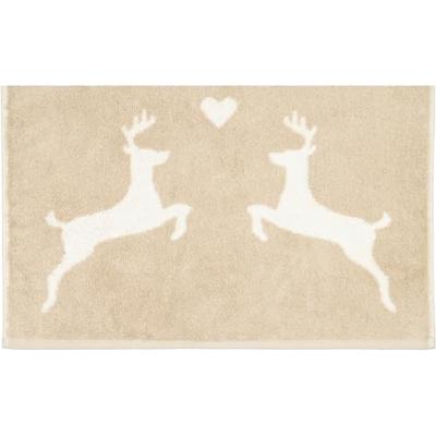 Cawö Cawö Alpenchic Edition Hert 6228 Gastendoekje 30x50 beige