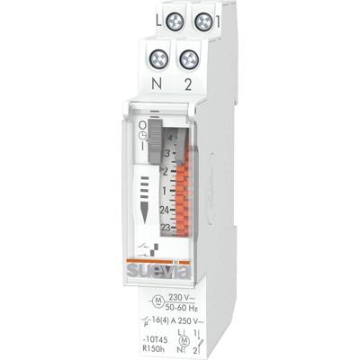 Suevia SU400432 Schakelklok voor DIN-rails DinO One RS 230 V/AC Weekprogramma Suevia SU400432 Schakelklok voor DIN-rails DinO One RS 230 V/AC Weekprogramma