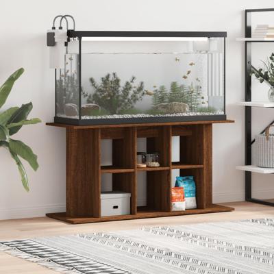 Aquariumstandaard 120x40x60 cm bewerkt hout bruineikenkleurig