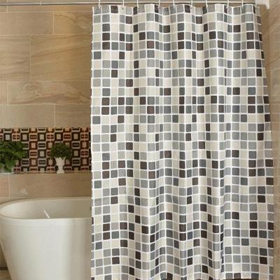 Waterdicht en meeldauw gordijn Plaid textuur polyester doek douche gordijn badkamer gordijnen grootte: 180x180cm Waterdicht en meeldauw gordijn Plaid textuur polyester doek douche gordijn badkamer gordijnen grootte: 180x180cm