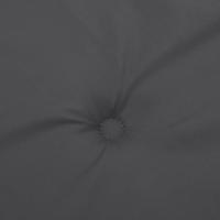 VidaXL Stoelkussens 2 st hoge rug 120x50x4 cm stof gemêleerd antraciet - thumbnail