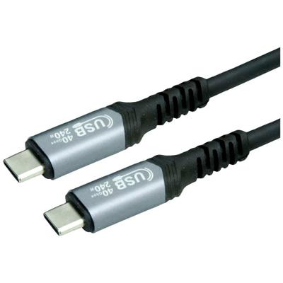 VALUE USB4 Gen3x2 Kabel, C-C, M/M, 40Gbit/s, 240W , zwart, 1 m