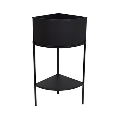 LOFT42 Flora hoek plantenbak - Metaal - Zwart