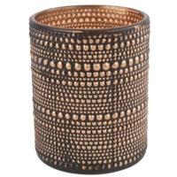 Countryfield theelichthouder nelle l zwart/bronskleurig 12,5 cm | 12 stuks - thumbnail