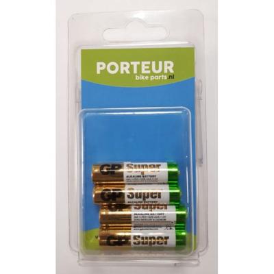 Porteur Batterij aaa alkaline per 4st