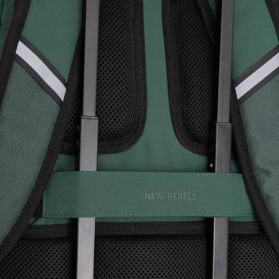 New Rebels Otis - Milcreek Rugtas 25L - Duotone - duurzaam waterafstotend polyester - 15.6" laptop - Donkergroen