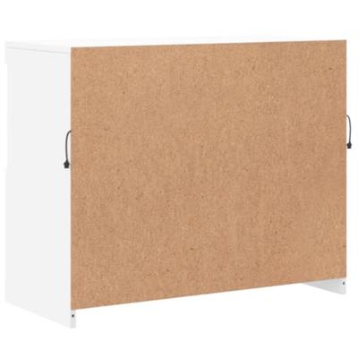 Dressoir met LED-verlichting 81x37x67 cm wit