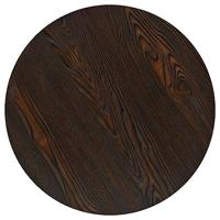Bistrotafel rond 60x75 cm MDF en staal donker essenkleur - thumbnail