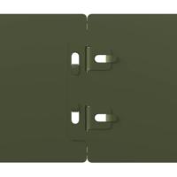 Gazonranden 50 st 10x103 cm koudgewalst staal olijfgroen - thumbnail
