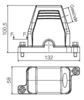 Weidmüller HDC IP68 06B TSS 1M20 1082510000 Connectorbehuizing (male) 1 stuk(s) - thumbnail