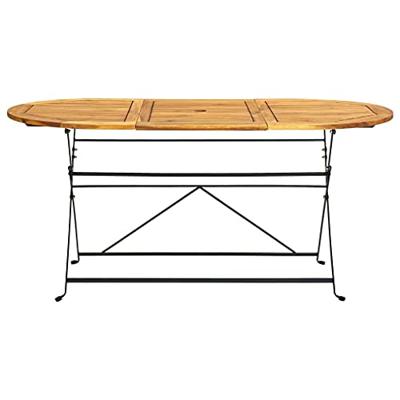 Tuintafel ovaal 160x85x74 cm massief acaciahout Tuintafel ovaal 160x85x74 cm massief acaciahout