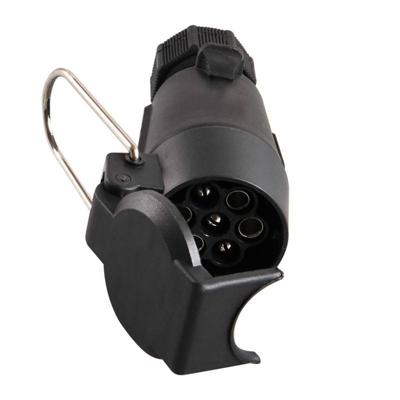 ProPlus stekkerdoos met haak PVC 7 polig zwart