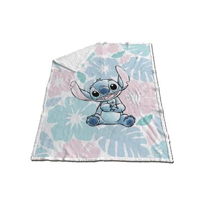 Stitch fleece plaid 130 x 170 cm - polyester Stitch fleece plaid 130 x 170 cm - polyester