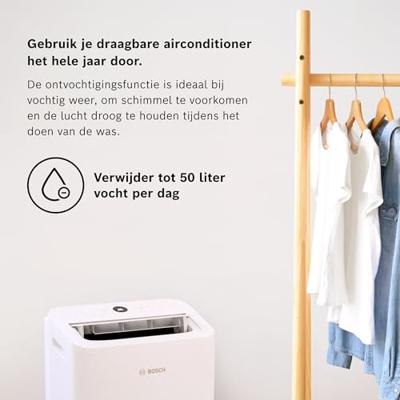 Bosch Cool 2000 Monoblock airco Energielabel: A (A+++ - D) 2.6 kW 88 m³ Wit