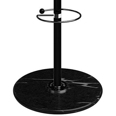 Monzana Bureaustoel - draaistoel - kruk - met - gestoffeerde - zitting - in - zwart