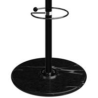 Monzana Bureaustoel - draaistoel - kruk - met - gestoffeerde - zitting - in - zwart - thumbnail