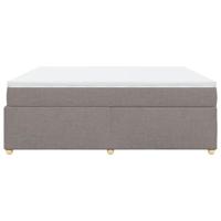 Boxspring met matras stof taupe 180x200 cm - thumbnail