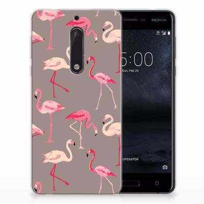 Nokia 5 | TPU Hoesje | Flamingo