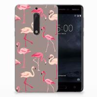 Nokia 5 | TPU Hoesje | Flamingo - thumbnail