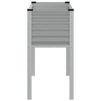 VidaXL Plantenbak 100x41x90 cm staal grijs - thumbnail