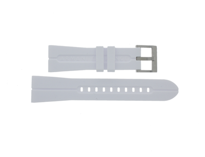 Horlogeband Armani AX1729 Rubber Wit 22mm
