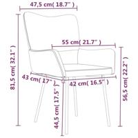 Eetkamerstoelen 2 st fluweel donkergroen - thumbnail